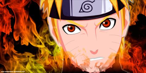 Naruto In Fire By Serpentesss On Deviantart