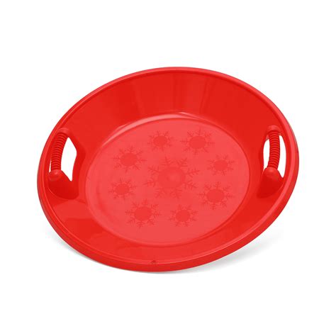 MADOG 25" Round Snow Saucer Sled, Plastic Circle Disc Sleds Downhill