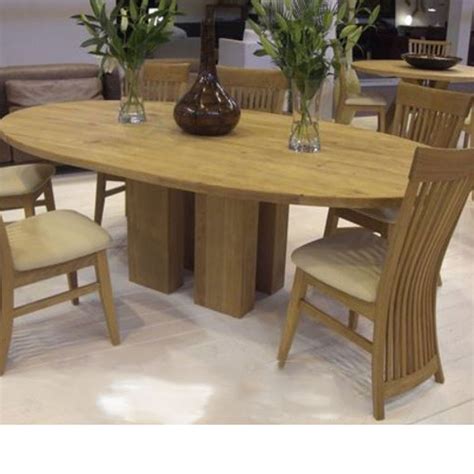 Our products are high in demand due to their premium quality seamless finish different patterns and affordable prices furthermore we ensure to timely deliver these products to our color : COLUMN SOLID OAK Oval Dining Table 210cm or 240cm