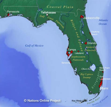 Big Map Of Florida Printable Maps