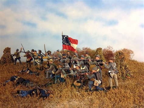 Confederate Forces By W Britains In A Diorama By Ken Osen Civil War