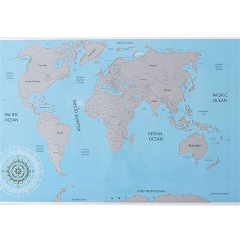 Mapa Del Mundo Para Rascar Gigante 【 Regalo Original