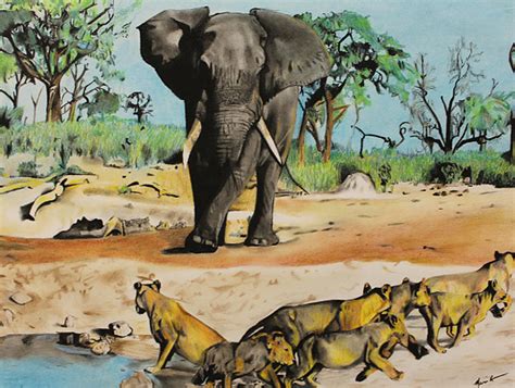African Wildlife Drawing By Marvin Ryan Fine Art America