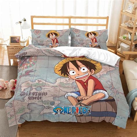 3d one piece cartoon duvet cover set anime monkey d. 3PCS Lifelike Kids Bedding Set in 2020 | Kids bedding sets ...