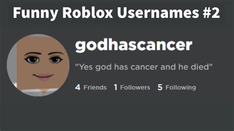 Funny And Weird Roblox Usernames 2 Youtube
