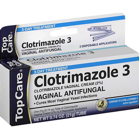 Topcare Clotrimazole 3 Vaginal Antifungal Cream Feminine Care