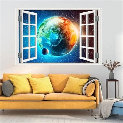 Brighten Your Room With Faux Window Scene Wall Art