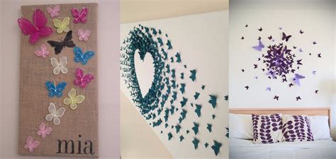 Wall Decoration Ideas With Paper Butterfly Fun Simple And Unique