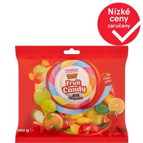 Tesco Candy Carnival Fruit Flavoured Candies Enriched With Vitamins A