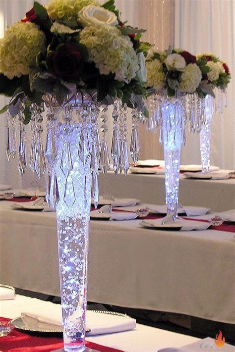 Crystal Chandelier Vase Topper Wedding Floral Centerpieces Unique