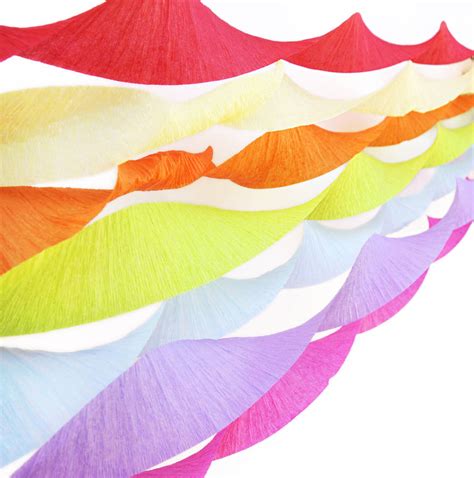 Crepe Paper Streamer Party Decoration By Peach Blossom