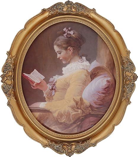 Baroque Oval Frame 8x10 Vintage Picture Frames 8 X 10 In Gold For