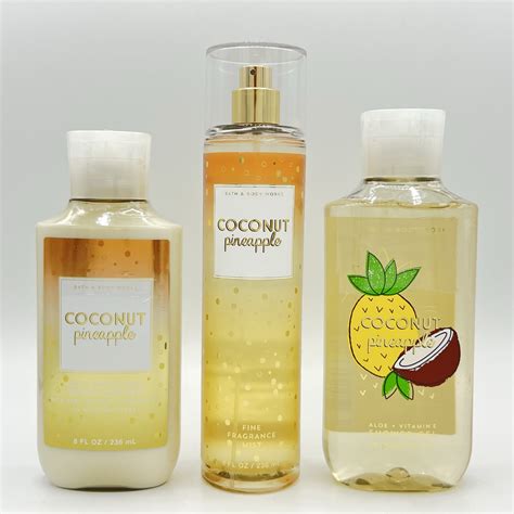 Bath And Body Works Coconut Pineapple Body Lotion Shower Gel And Fine