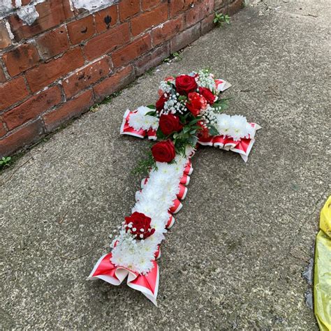 Funeral Cross Tribute Lisas Florist