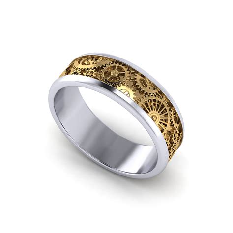 Mens Kinetic Wedding Ring Jewelry Designs