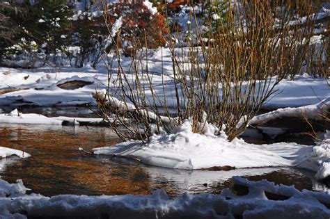 Spring Thaw On Fall River Stock Photo Image Of Melt 49319214