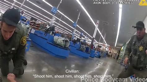 Bodycam Walmart Police Shooting Of Armed Shoplifter Orange County Ca January 19 2022 Youtube