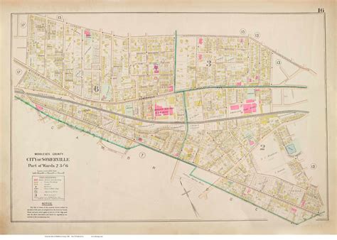 Plate 16 Somerville Parts Of Wards 23 And 6 1900 Old Street Map