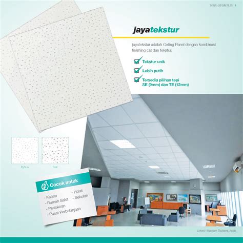 Daftar harga papan gipsum terbaru juli 2021. Brosur dan Spesifikasi Papan Gypsum Jayapanel-Jayatekstur ...