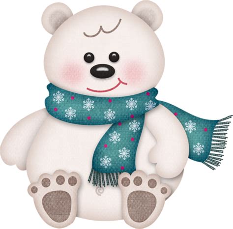 Polar Bear Clip Art Winter Clipart Pinterest Navidad Osos