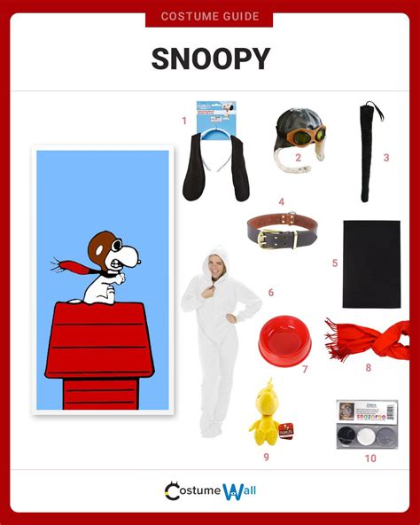 Dress Like Snoopy Snoopy Halloween Charlie Brown Costume Snoopy