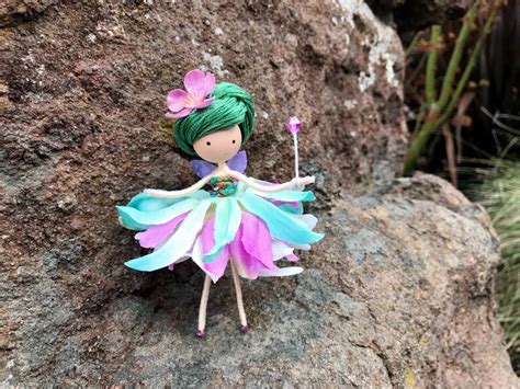 Handmade Fairy Doll Spring Flower Fairy Doll Easter Bendy Etsy