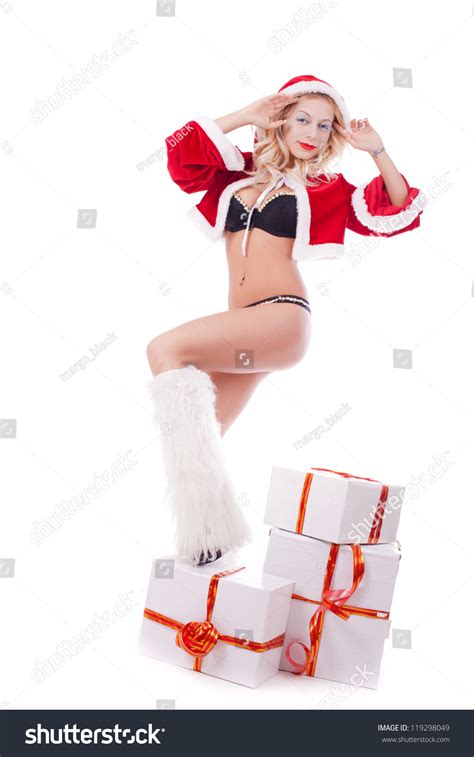 Sexy Christmas Woman Stock Photo 119298049 Shutterstock