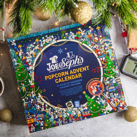 Joe And Sephs Popcorn Advent Calendar With 24 X Flavoured Popcorn Bags