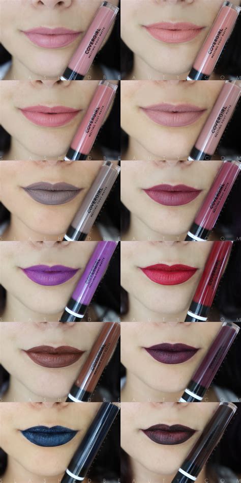 Swatches Covergirl Melting Pout Matte Liquid Lipsticks Slashed Beauty Covergirl Lipstick