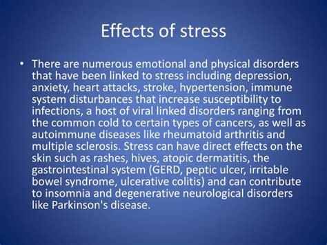 Ppt Effects Stress Has On The Body Powerpoint Presentation Id2194702