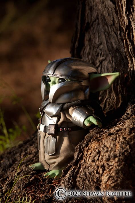 Armored Baby Yoda From The Mandalorian Media Chomp