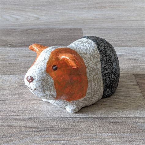 Decopatch A Ceramic Guinea Pig Ornament Craft Kit Tricolour Etsy Uk