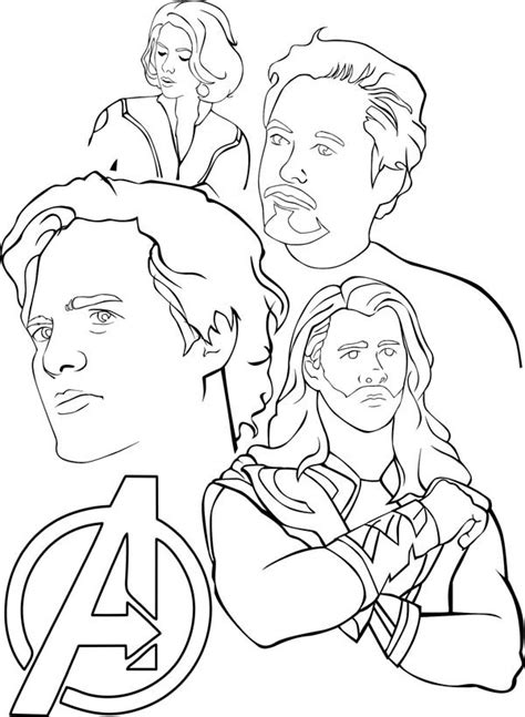 Amazing The Avengers Coloring Page - Download & Print Online Coloring