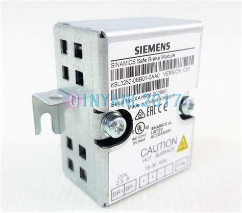 1pc New Siemens 6sl3252 0bb01 0aa0 Sinamics Safe Brake Module Ebay