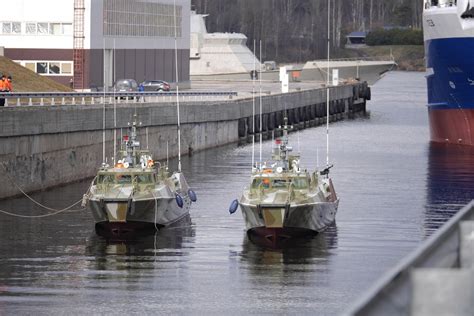 Pella Shipyard Launched 15th And 16th Raptor Class Patrol Boat For Russian Navy Naval News
