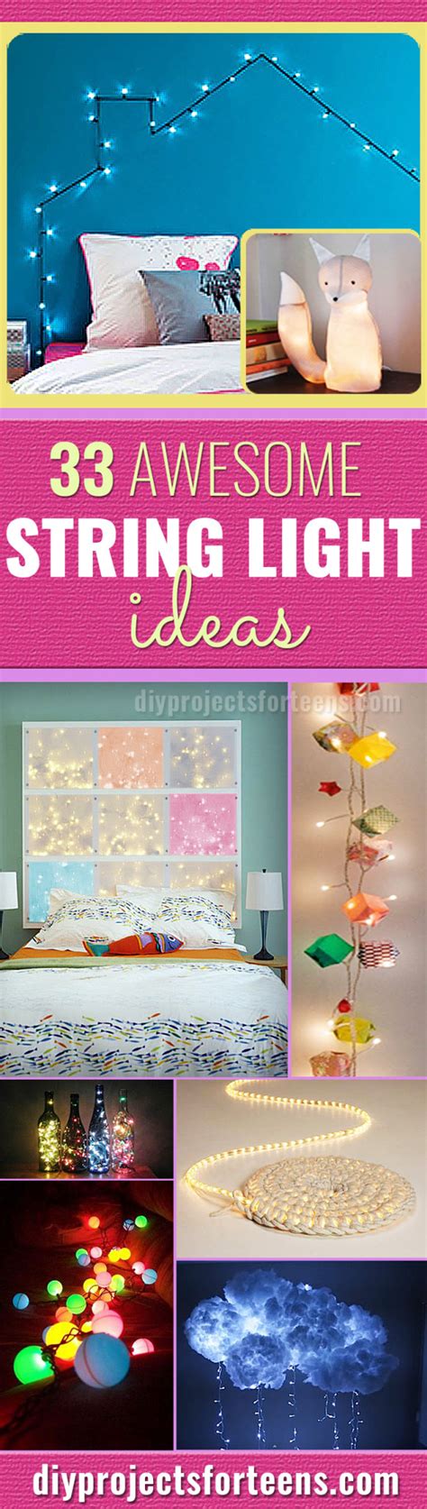 33 Awesome Diy String Light Ideas Diy Projects For Teens