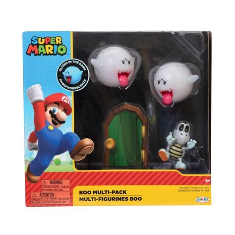 Super Mario Bros Boo Glow In The Dark Action Figure 2 Pack Only At Gamestop Gamestop