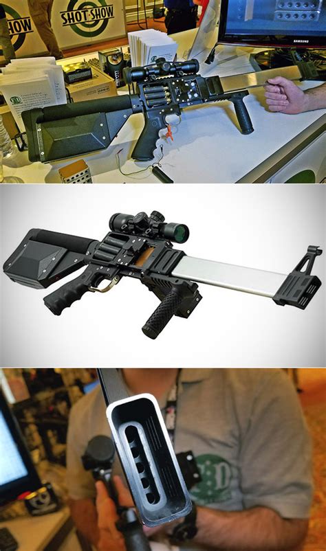 forward defense munitions l5 caseless ammo rifle ribbon gun can fire four bullets at once