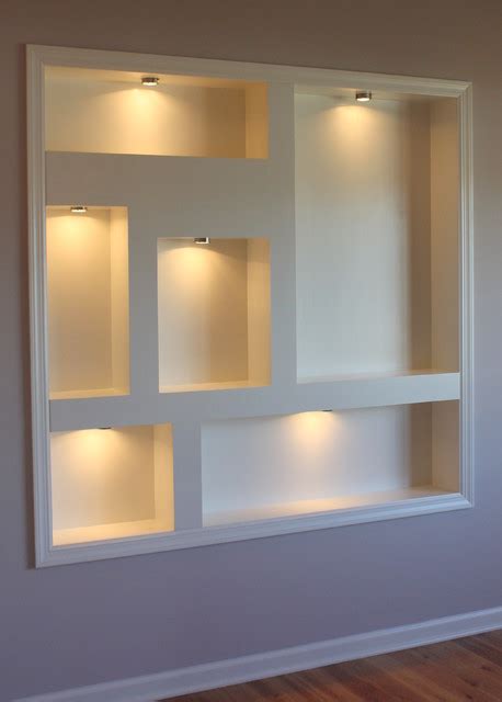 Lighted Display Niches Contemporary New York By Spectrum