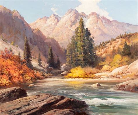 Robert William Wood American 1889 1979 Colorado River Oil On Canvas