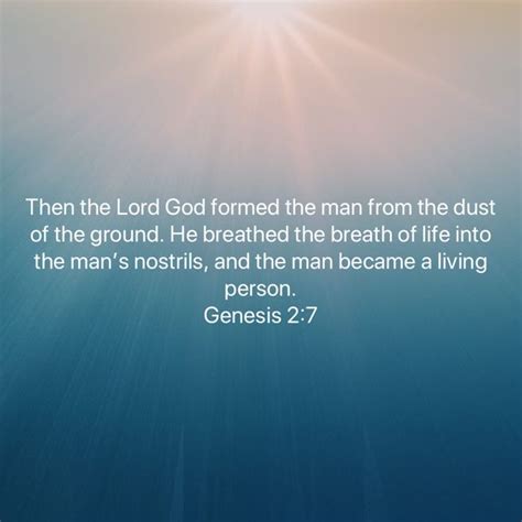 Genesis 27 Then The Lord God Formed The Man From The Dust Of The