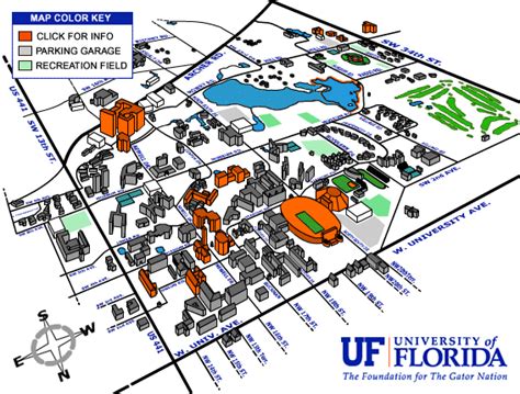 Uf Parking Map The Parking Map Visualizes Both Parking Areas And