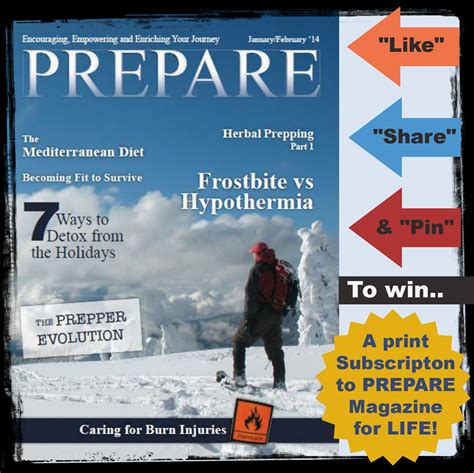PREPARE Magazine | Enter to Win a Print Subscription to PREPARE Magazine for LIFE!