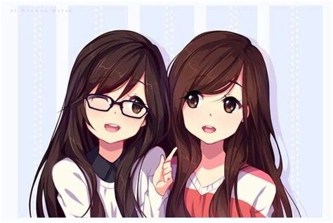 Image Anime Anime Girl Brown Hair Twin 4370450jpeg