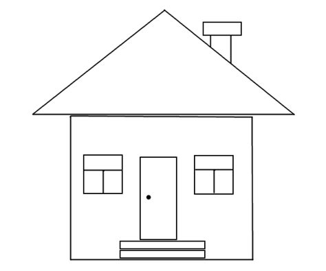 How to Draw a House With Shapes? | Step by Step House With ... Others sleep in a home.