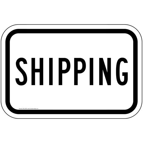 Shipping Sign Pke 22455 Shipping Receiving
