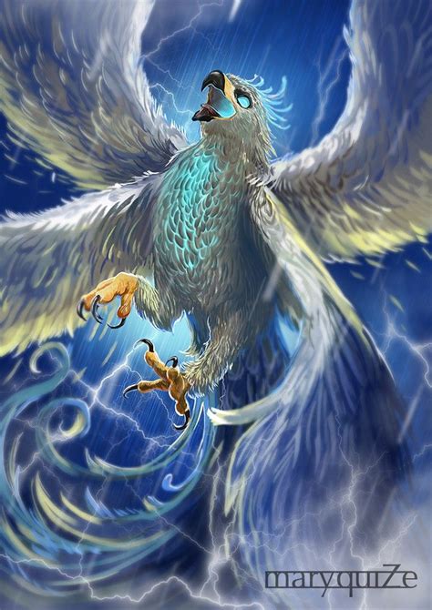 Thunderbird By Mary Yefremova On Artstation Mythical Creatures