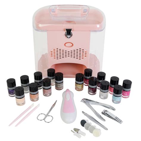 The Color Workshop 30 Piece Nail Polish T Set With Nail Dryer Pink
