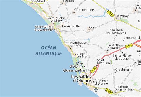 Mappa Michelin Brétignolles Sur Mer Pinatina Di Brétignolles Sur Mer