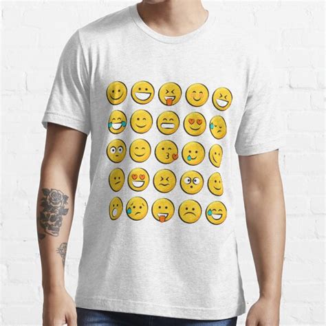Emojis Emoticons Smileys Smiley Faces T Shirt For Sale By Totalitydesigns Redbubble Smile